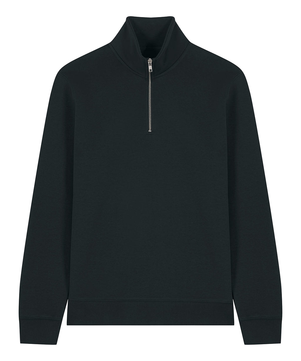 Organic Zip Neck Sweatshirt: Unisex