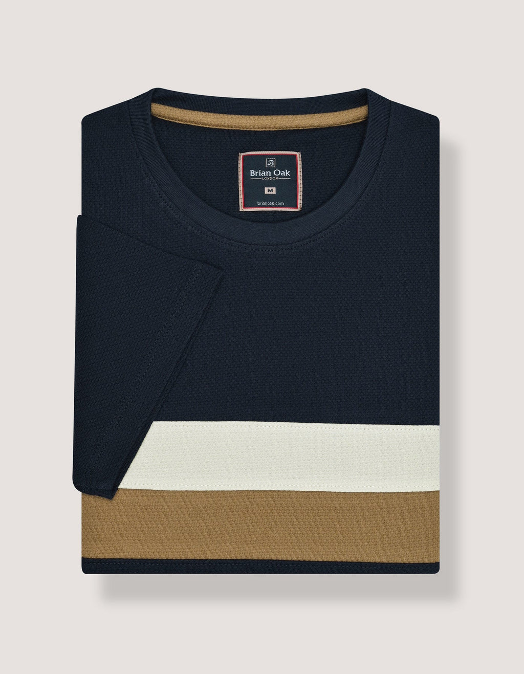 Navy Contrast Stripe T-Shirt