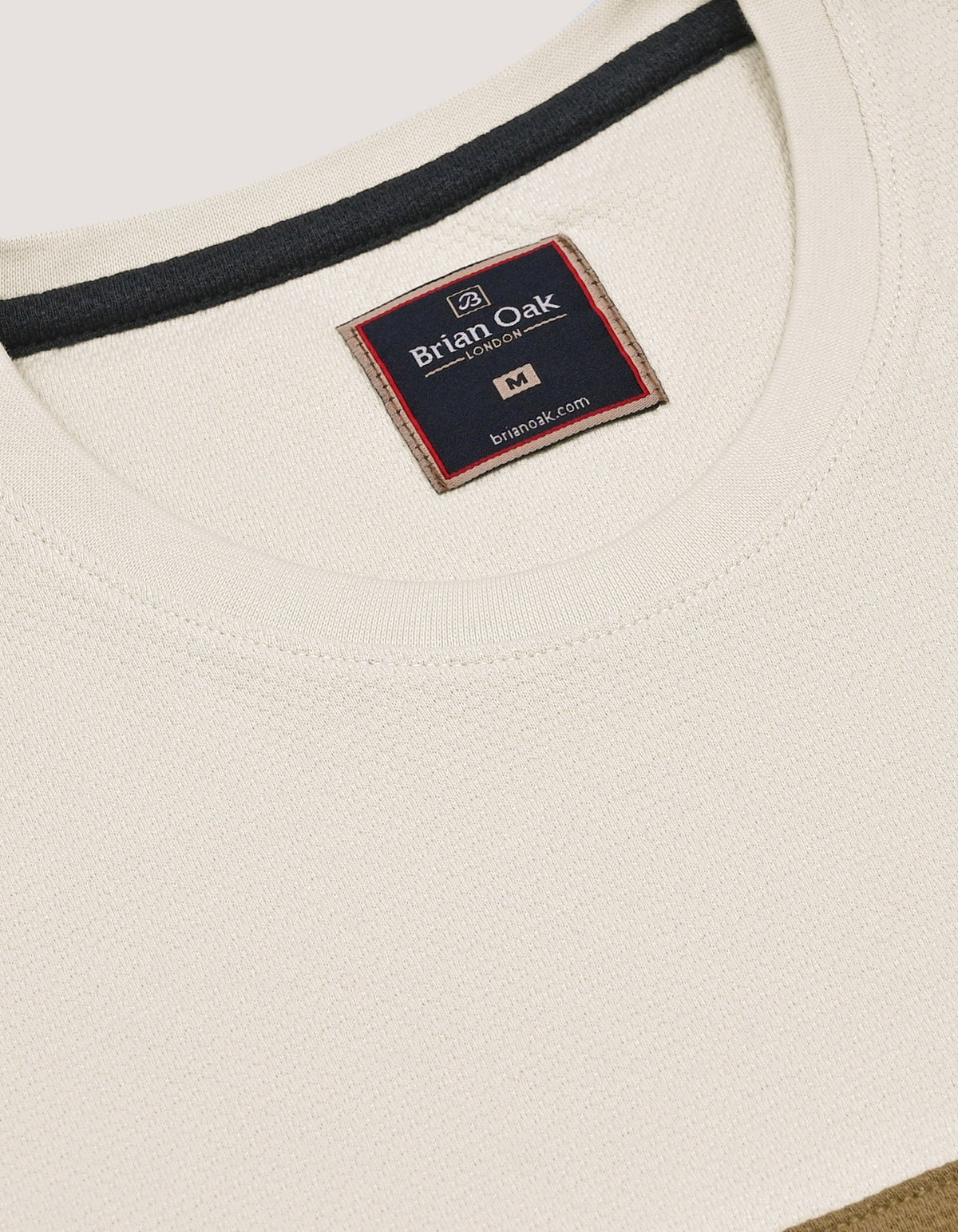 Off White Contrast Stripe T-Shirt