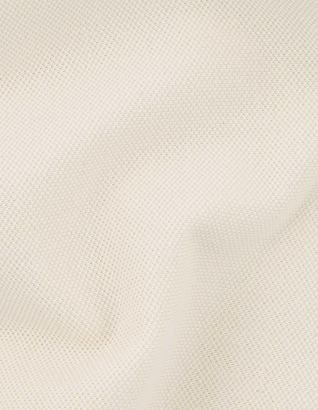 Off White Pique Polo Shirt