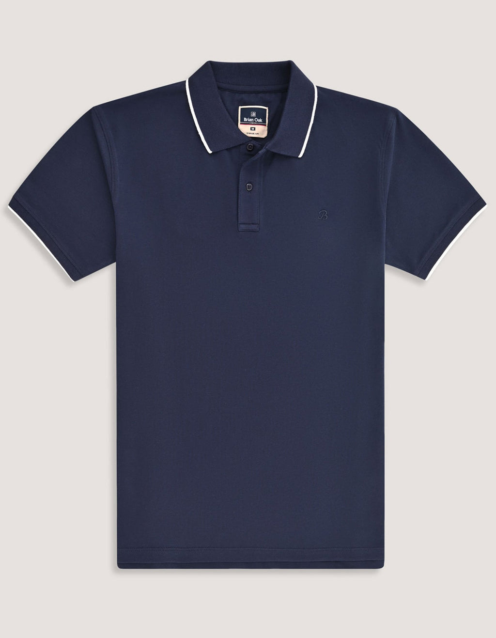 Navy Regular Fit Cotton Polo Shirt