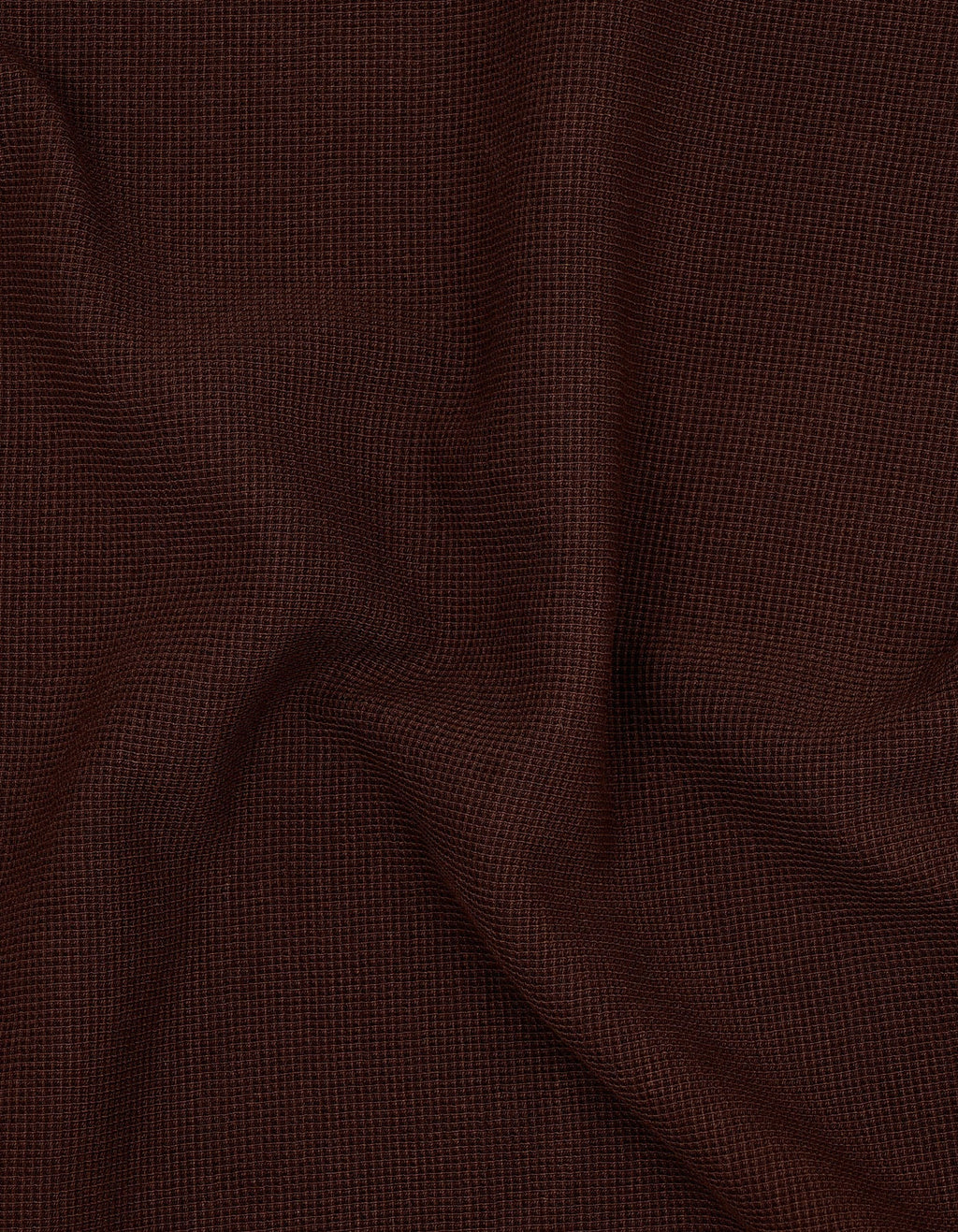 Brown Zip Neck Polo Shirt