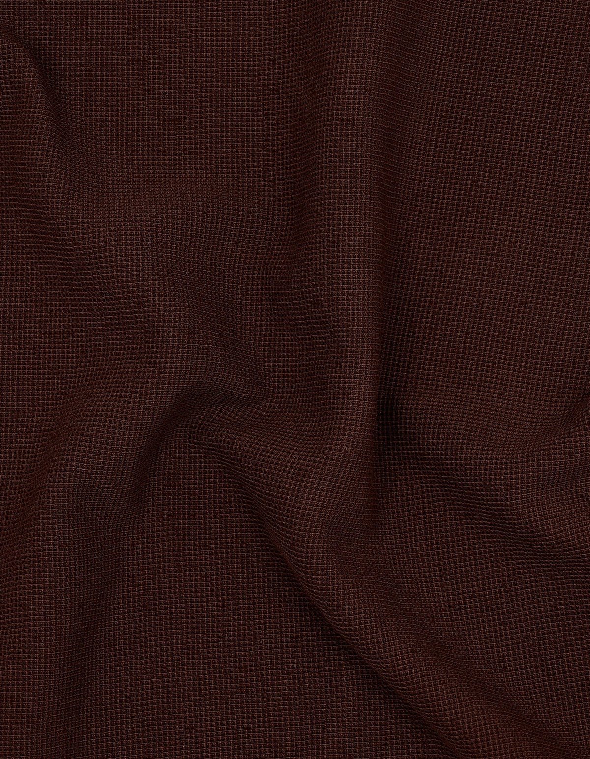 Brown Zip Neck Polo Shirt