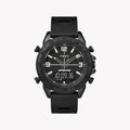 Timex Men's Black Silicone Watch, Brass Case | Tw4b17000