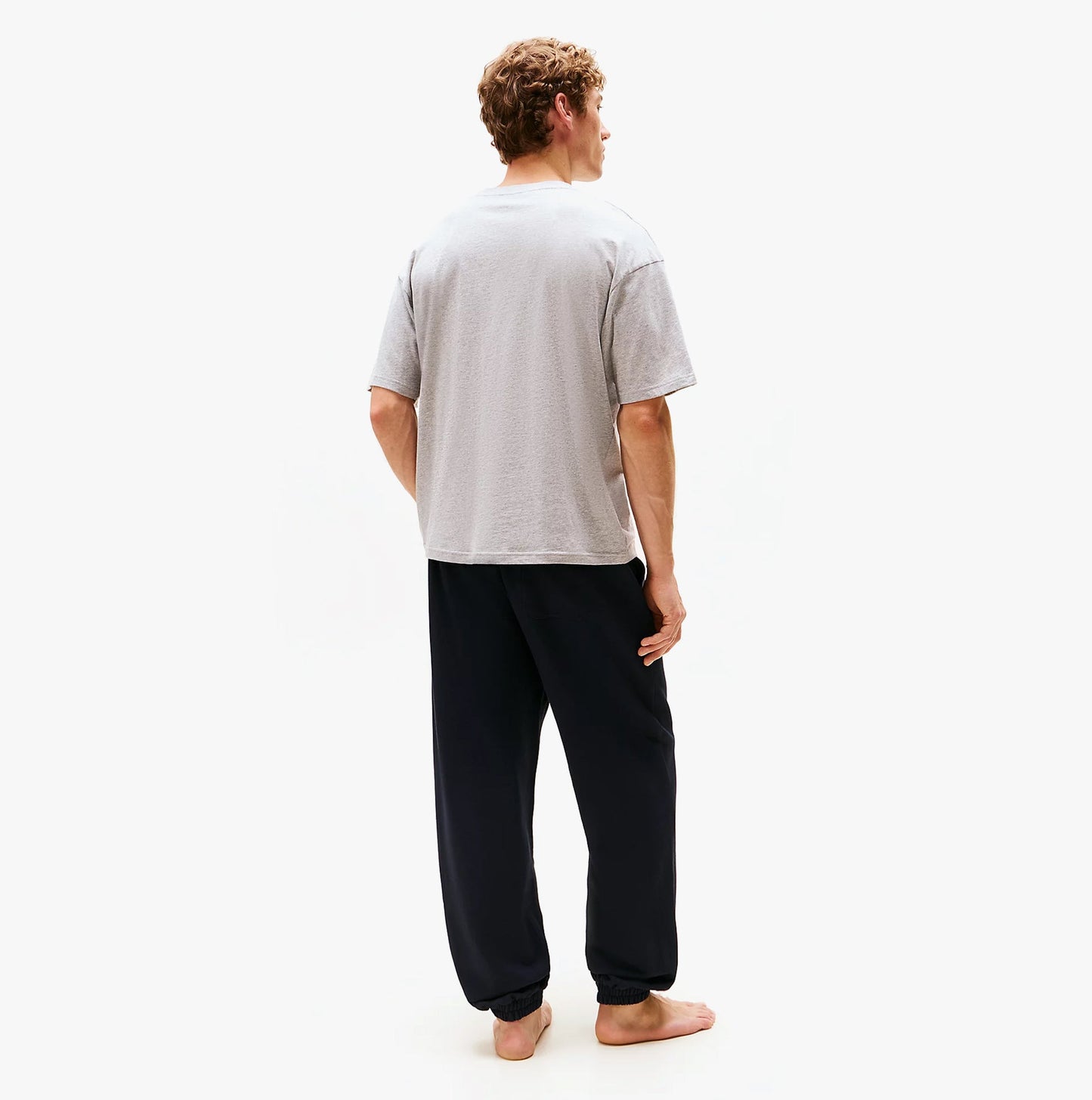 Tommy Hilfiger SS TEE CONT. LOGO Mens T-Shirts & Tank Tops Light Grey Heather