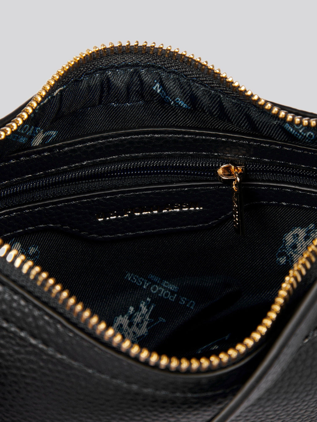 U.S. Polo Assn. Womens Stanford Small Hobo Bag in Black