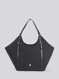 U.S. Polo Assn. Womens Houston Large Double Handle Bag Black