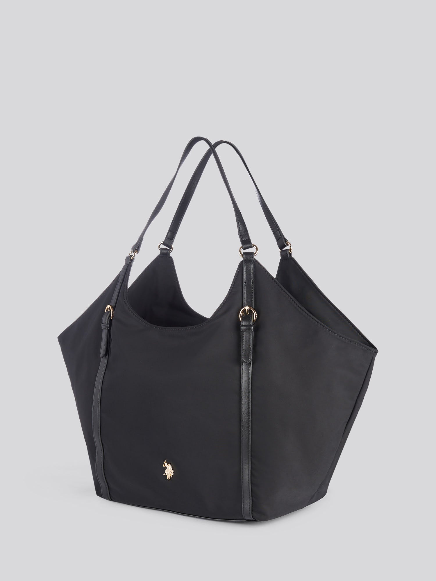 U.S. Polo Assn. Womens Houston Large Double Handle Bag Black