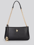 Womens Jones Small Hobo Bag w/ Chain in Black