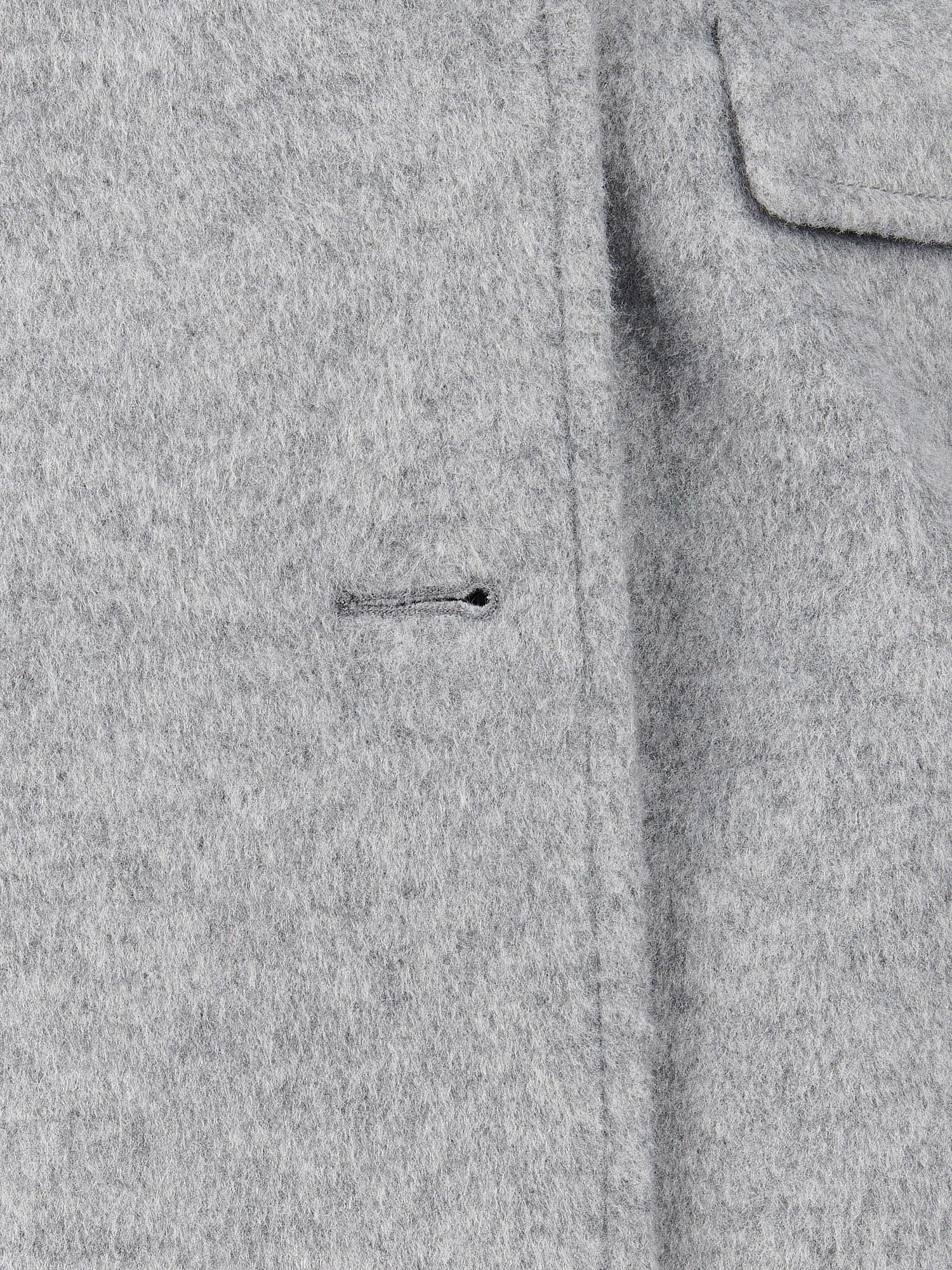 Womens Wool Blend Double Breasted Coat in Silver Filigree