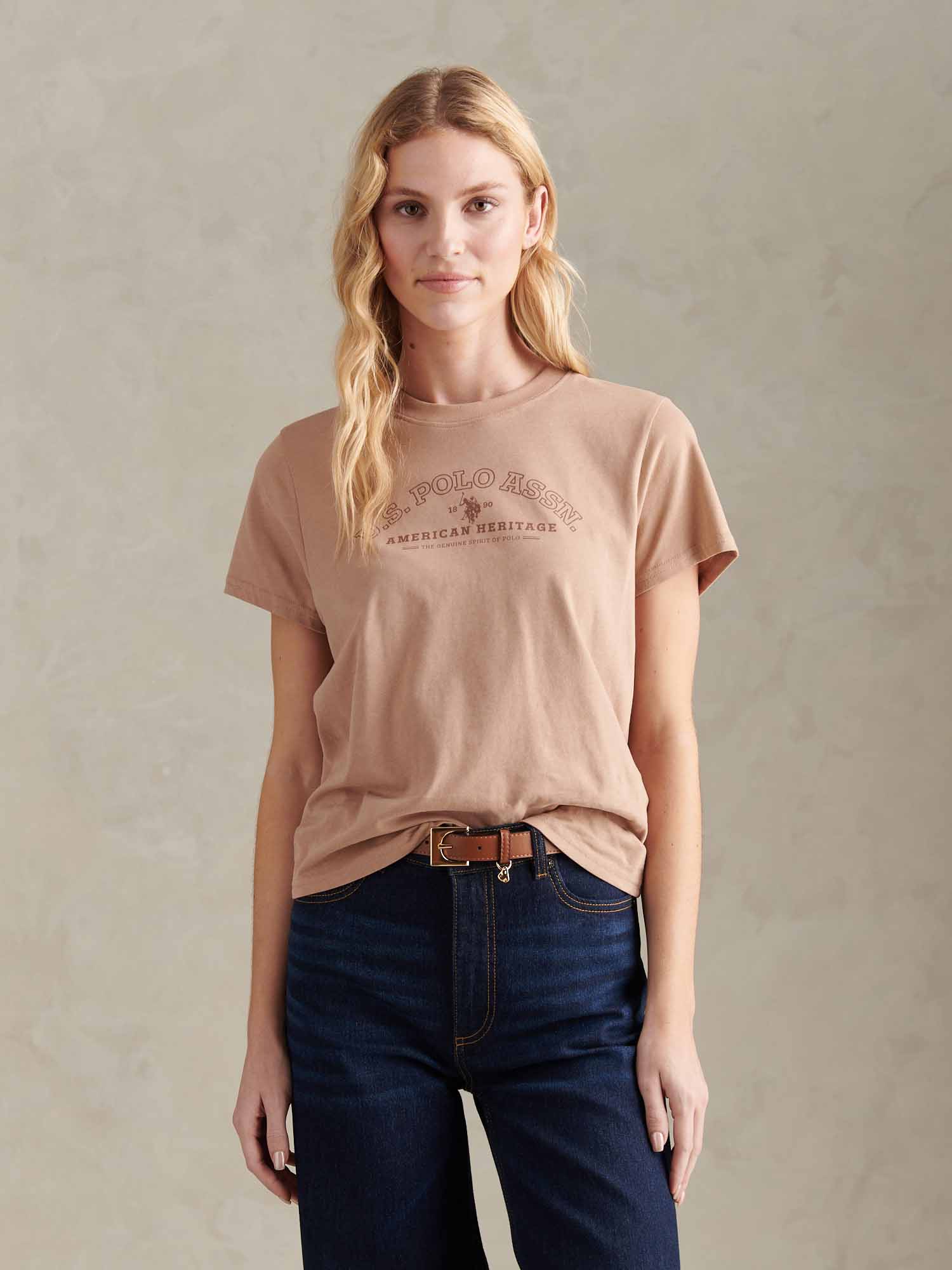 Womens Arc Graphic T-Shirt in Natural