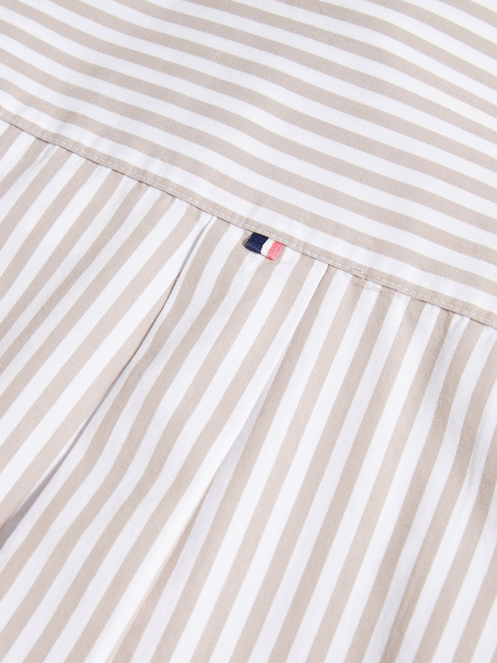 Womens Cotton Poplin Loose Fit Stripe Shirt in Atmosphere
