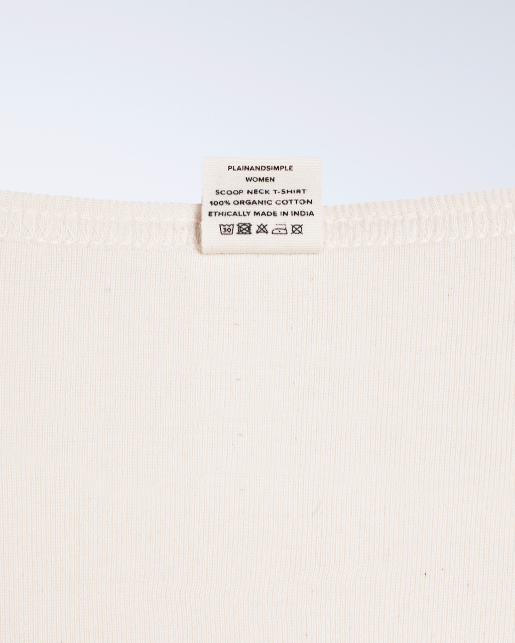 Ribbed Scoop Neck T-Shirt