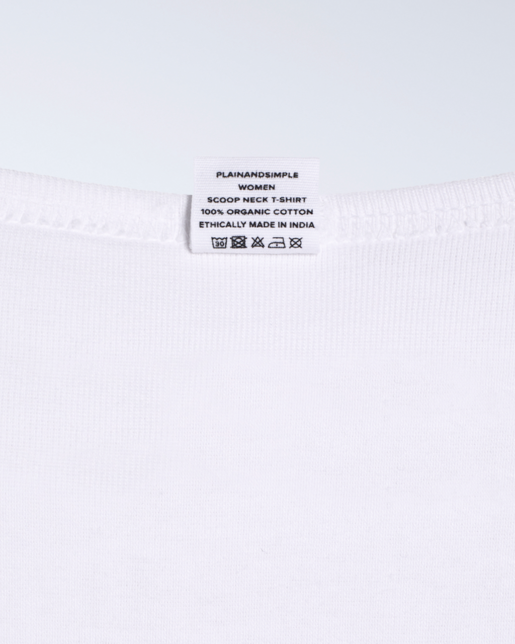 Ribbed Scoop Neck T-Shirt