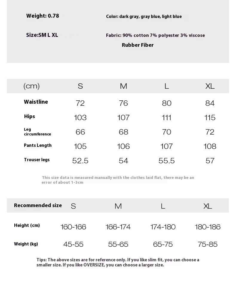 Fashion Street Loose Casual Pants for Men - Straight Fit