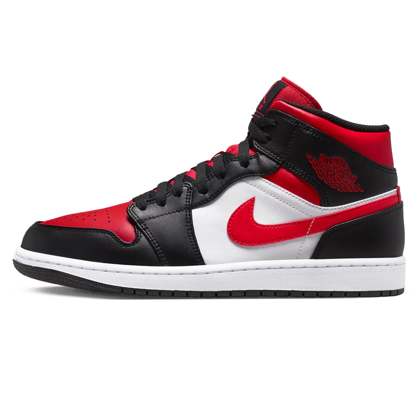 Jordan 1 Mid 'Black Fire Red'