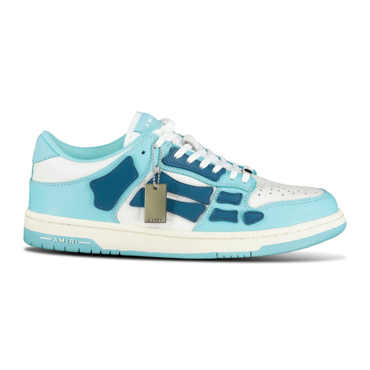 Amiri Skeleton Low Top Trainers Baby Slate Blue