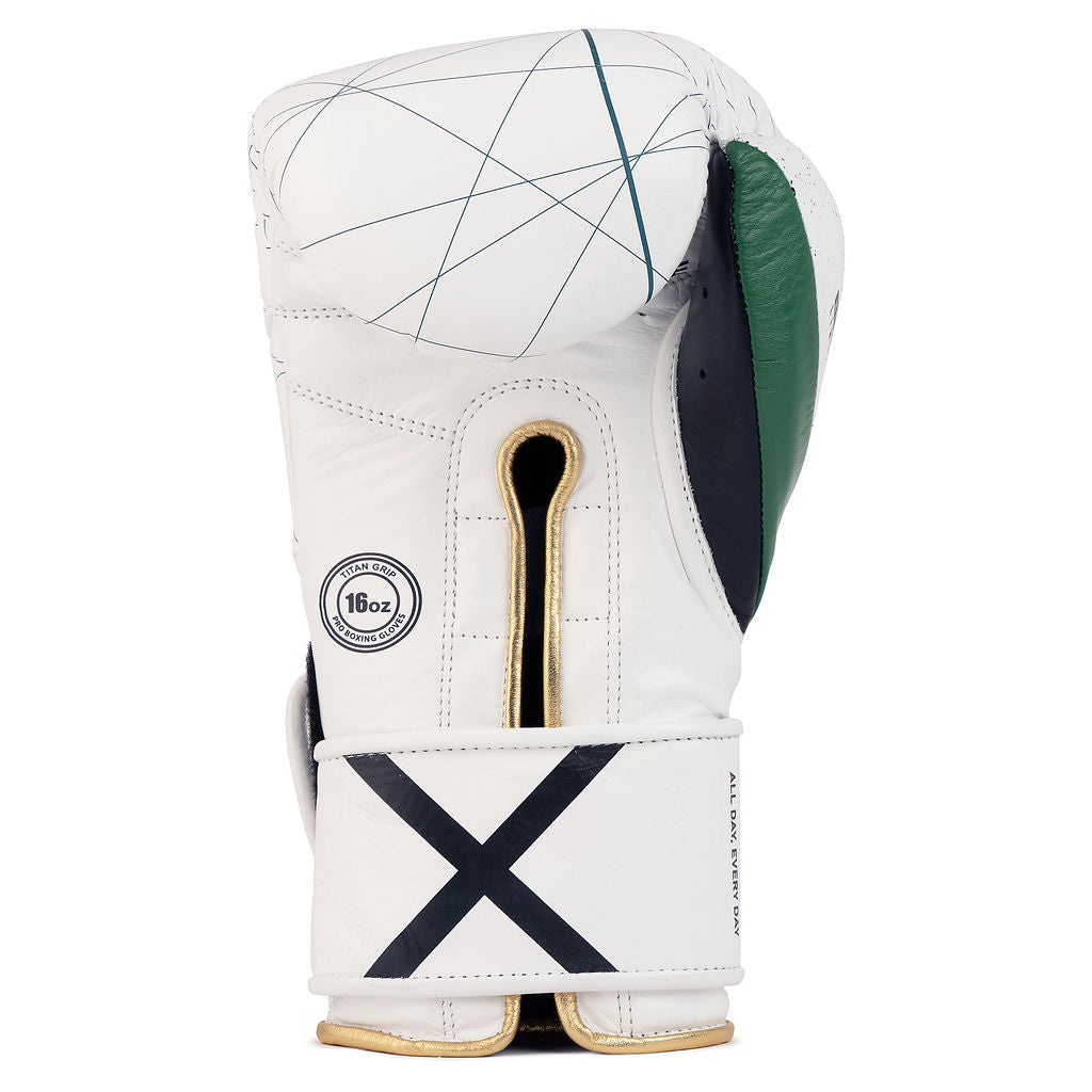 Bravose Limited Edition 16oz Velcro Boxing Gloves – 365 Series White