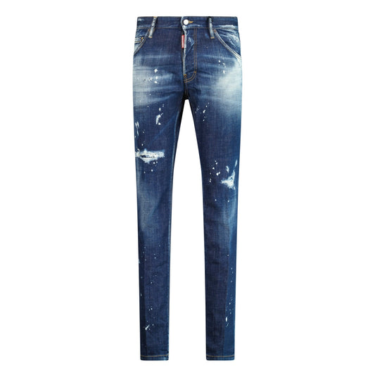 DSquared2 'Cool Guy Jean' Distessed White Paint Jeans Blue
