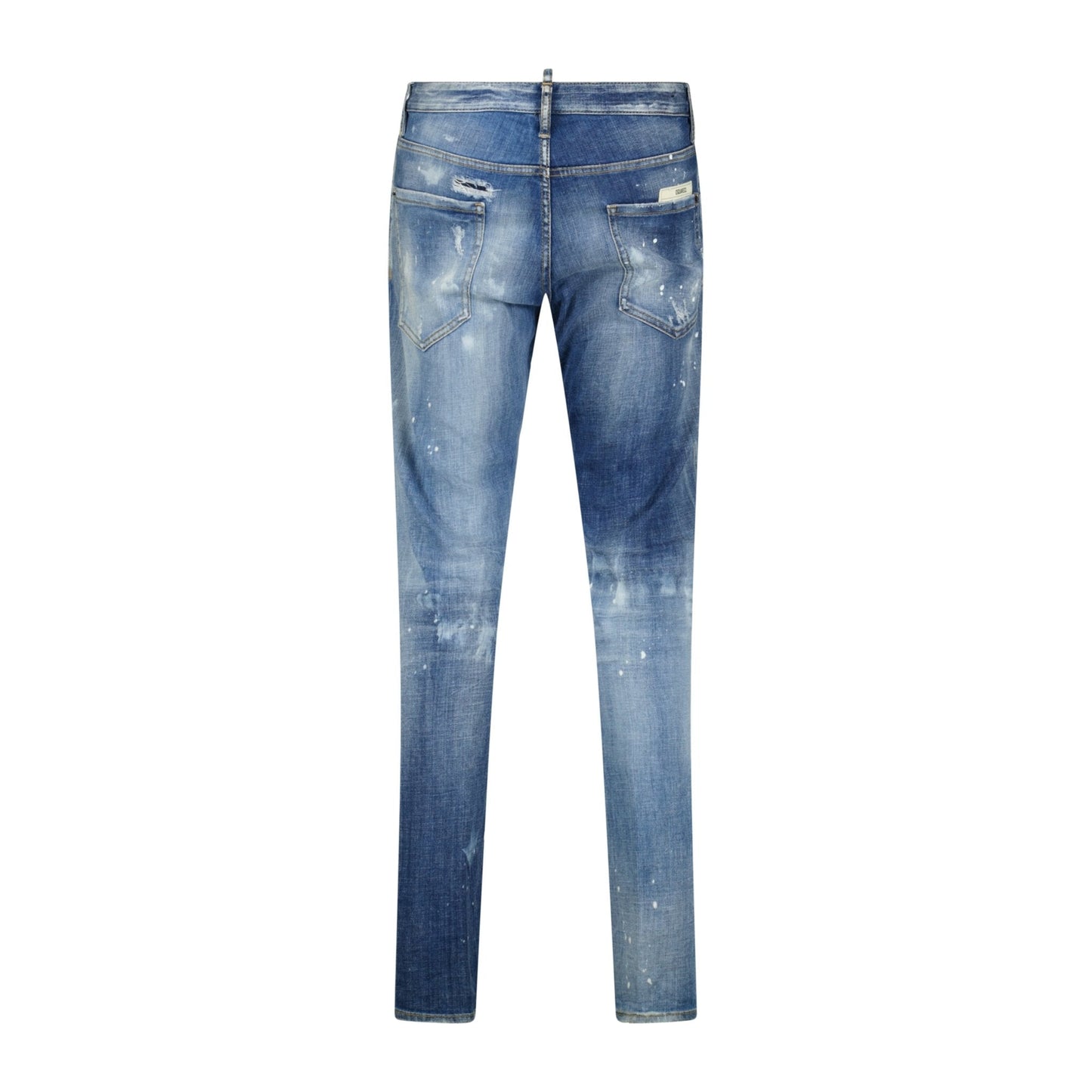 DSquared2 'Cool Guy' Paint Splatter Slim Fit Jeans Blue