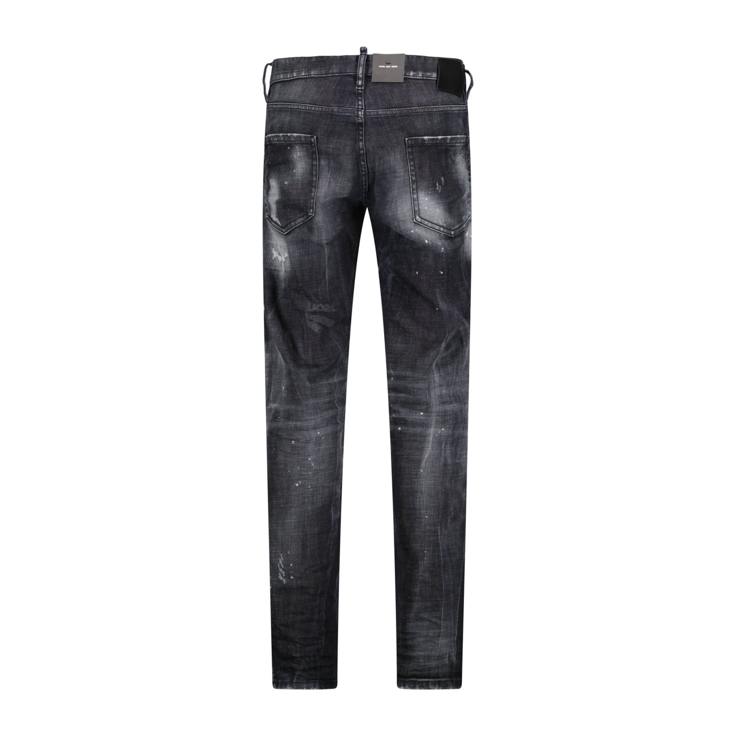 DSquared2 'Cool Guy' Print Logo Slim Fit Jeans Black
