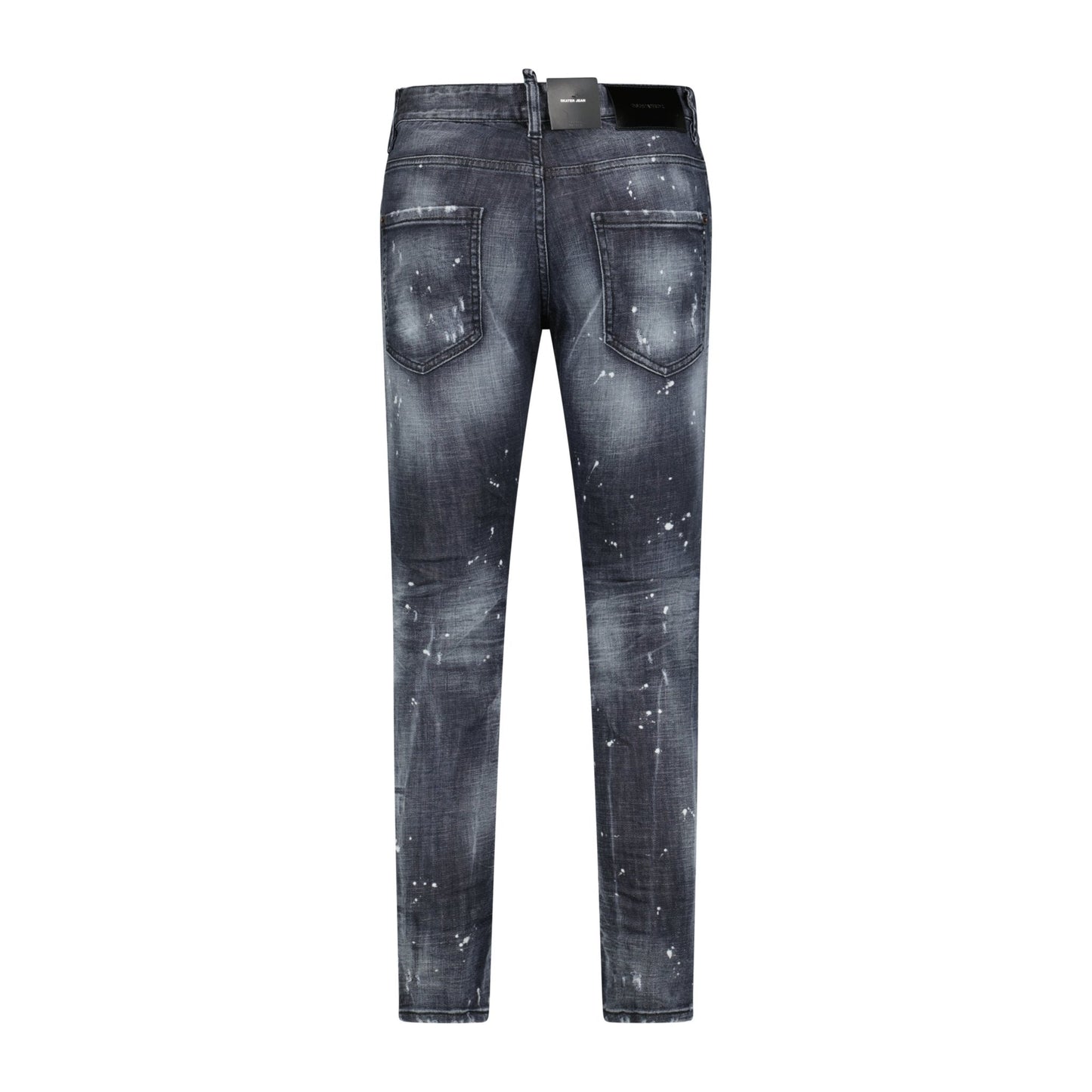 DSquared2 'Skater' Print Logo Slim Fit Jeans Black