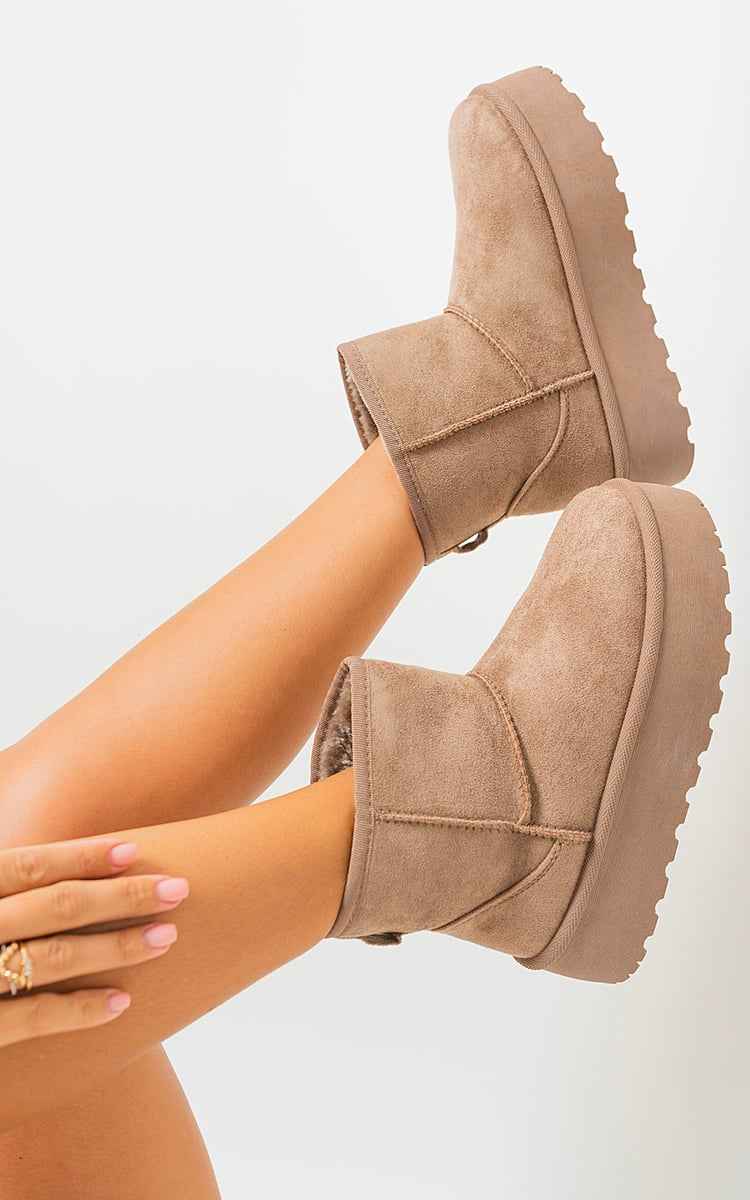 Thick Heel Platform Boots