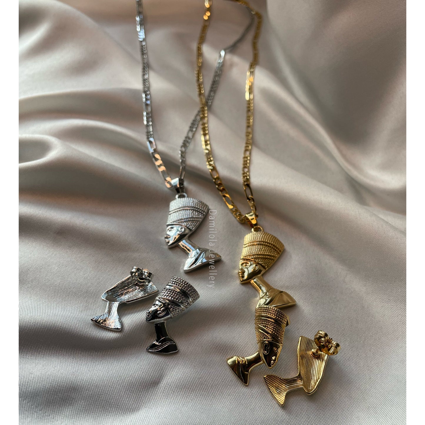 Queen Nefertiti 3pc Set - Gold/Silver