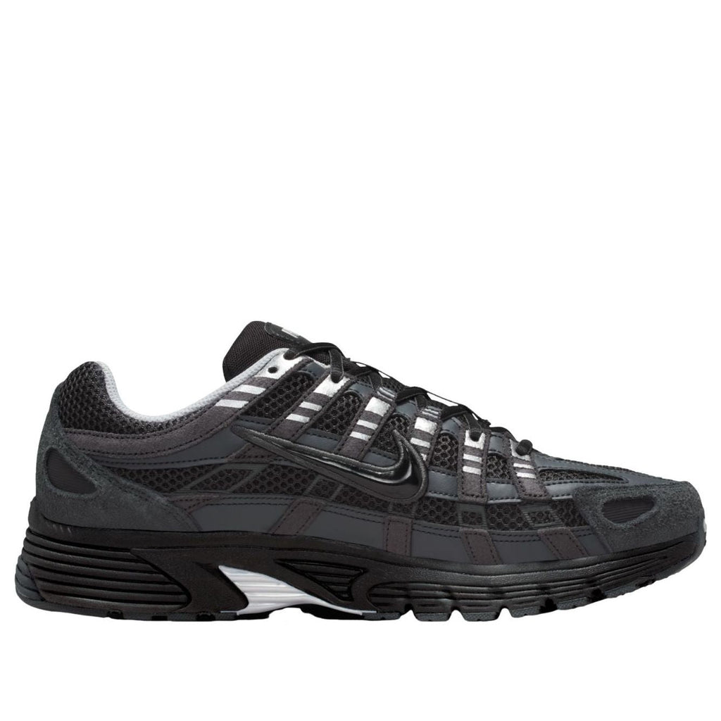 Nike P-6000 Suede Anthracite Black Chrome Metallic Silver