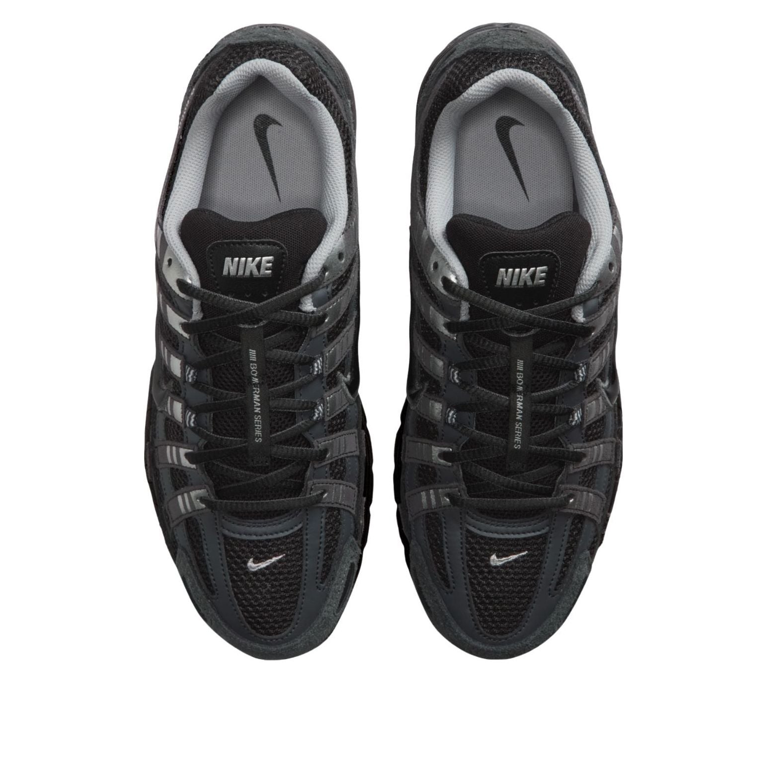 Nike P-6000 Suede Anthracite Black Chrome Metallic Silver