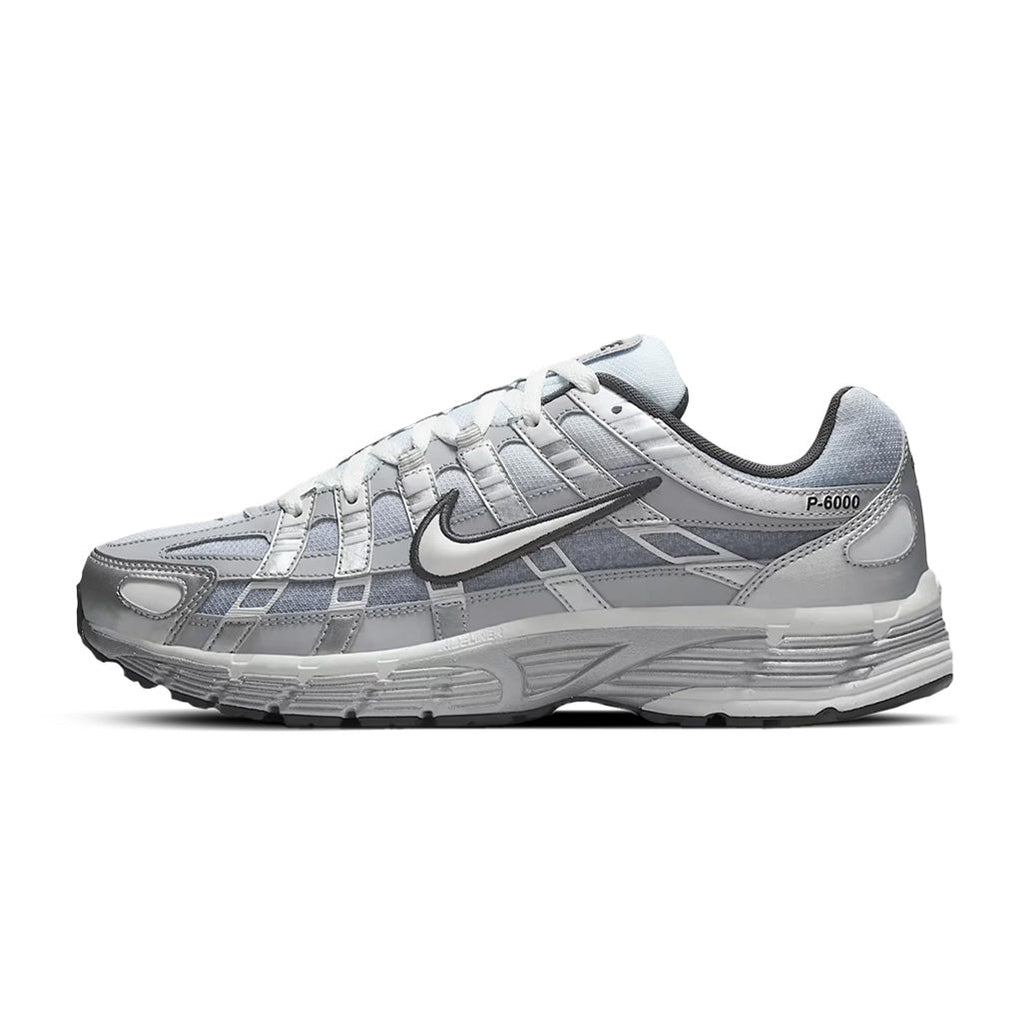 Nike P-6000 Metallic Silver Summit White-Wolf Grey