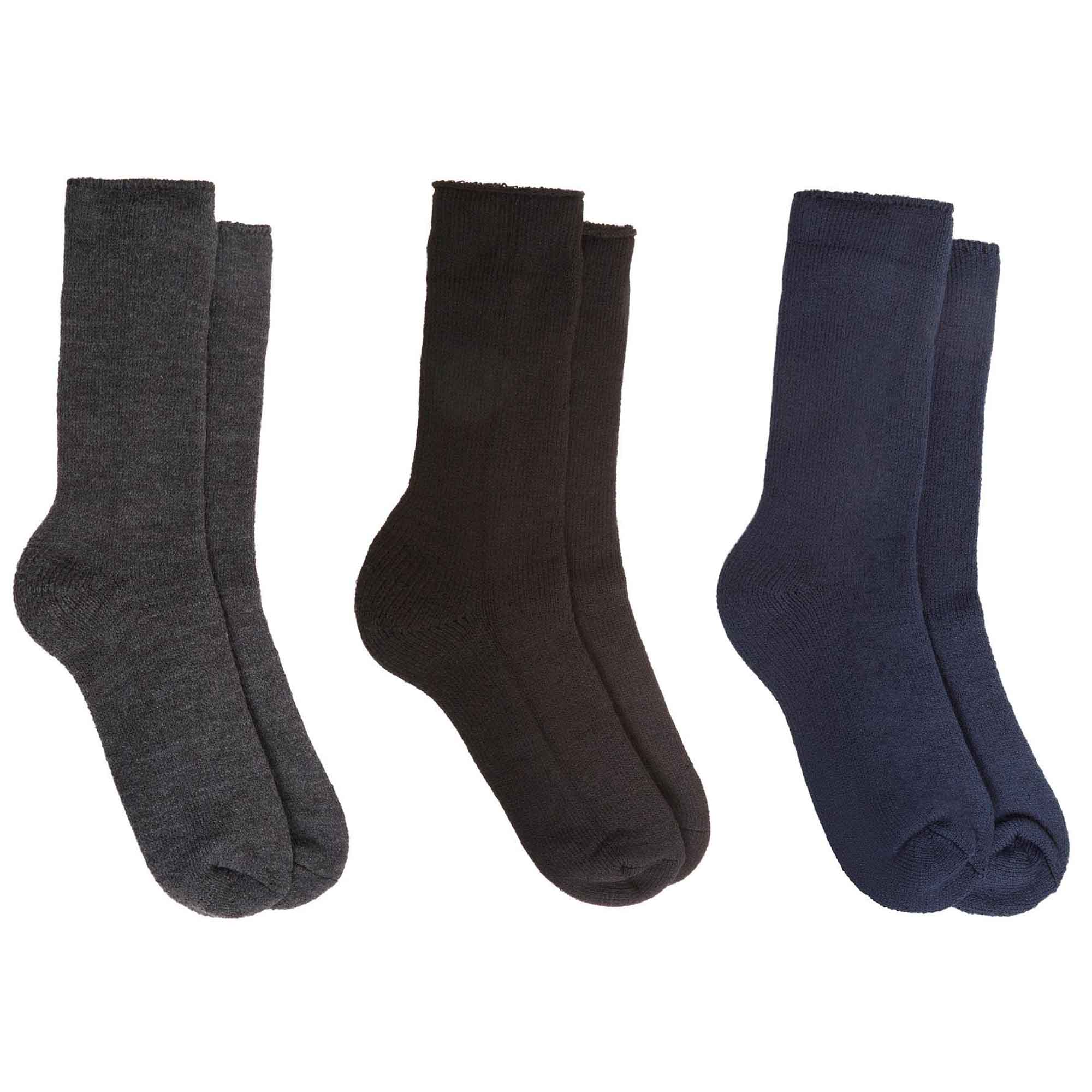 Heatwave Thermalwear Mens Thermal Boot Socks Pack Of 3 UK Sizes 6-11 Heavy Duty Brushed Base Layer Warmth