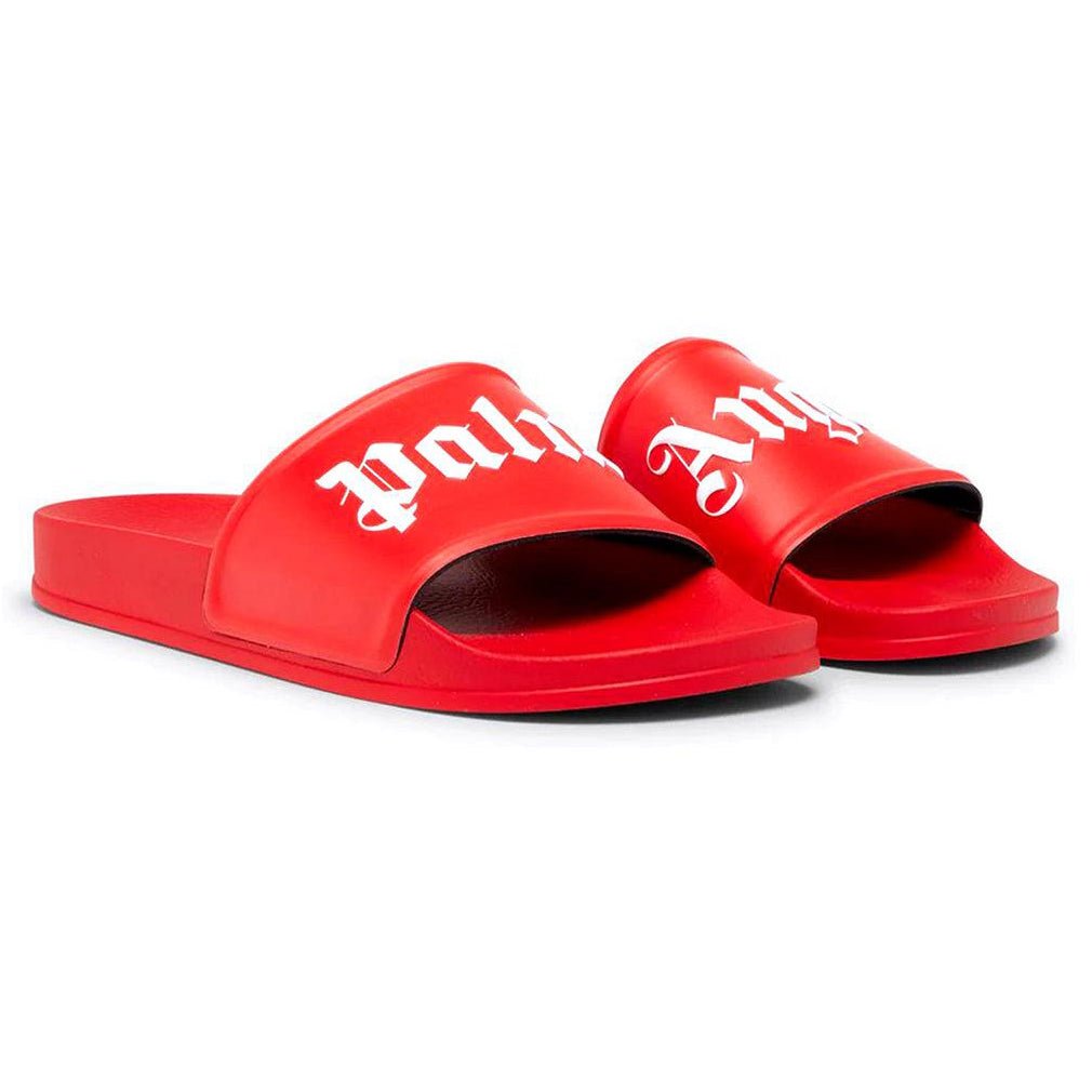Palm Angels Logo Sliders Red