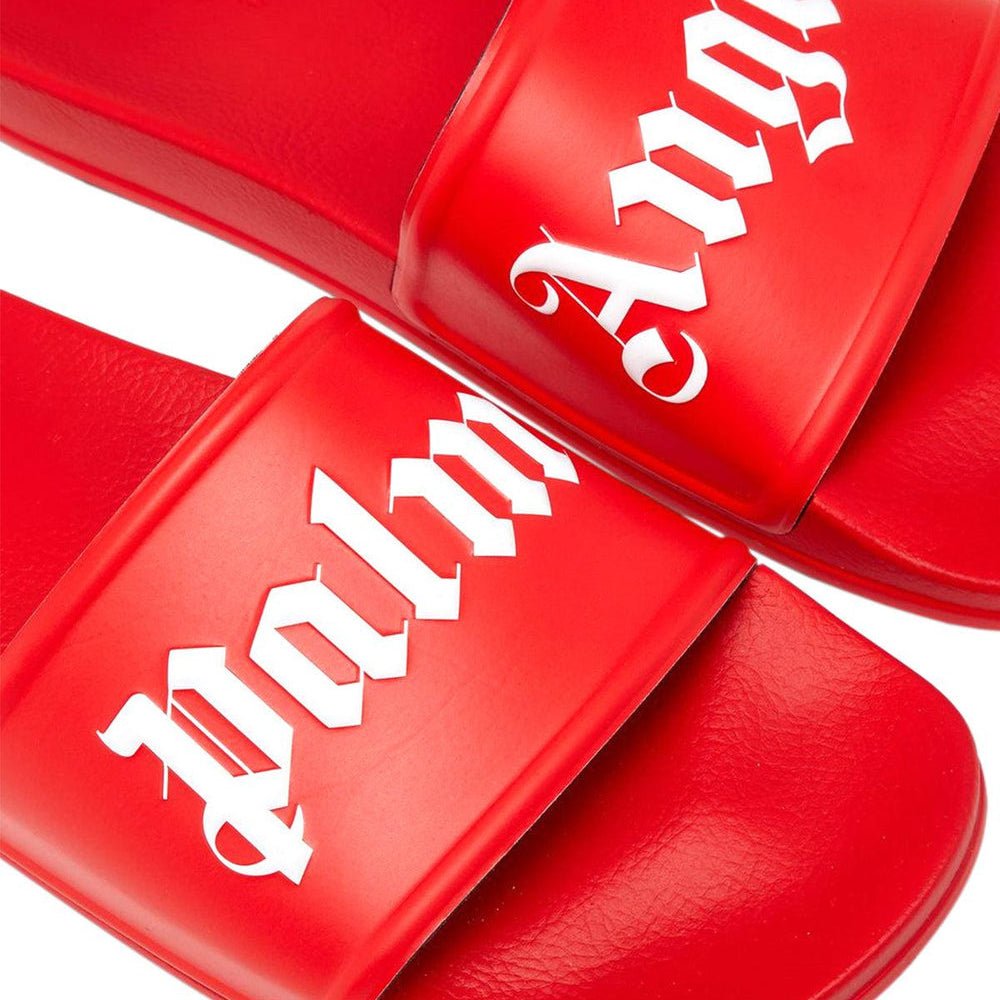 Palm Angels Logo Sliders Red