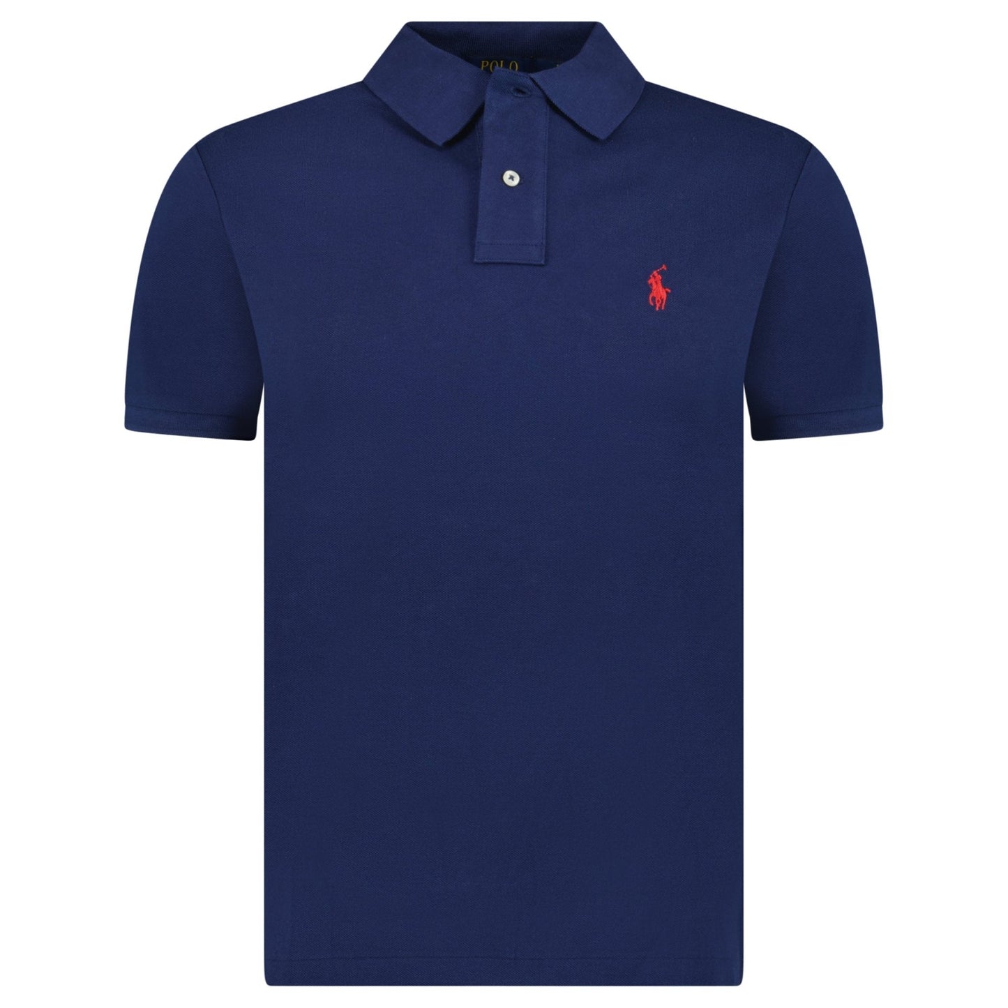 Polo Ralph Lauren Mesh Slim Fit Polo Shirt in Navy