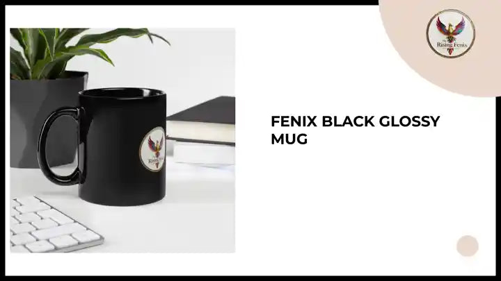 Fenix Black Glossy Mug by@Outfy