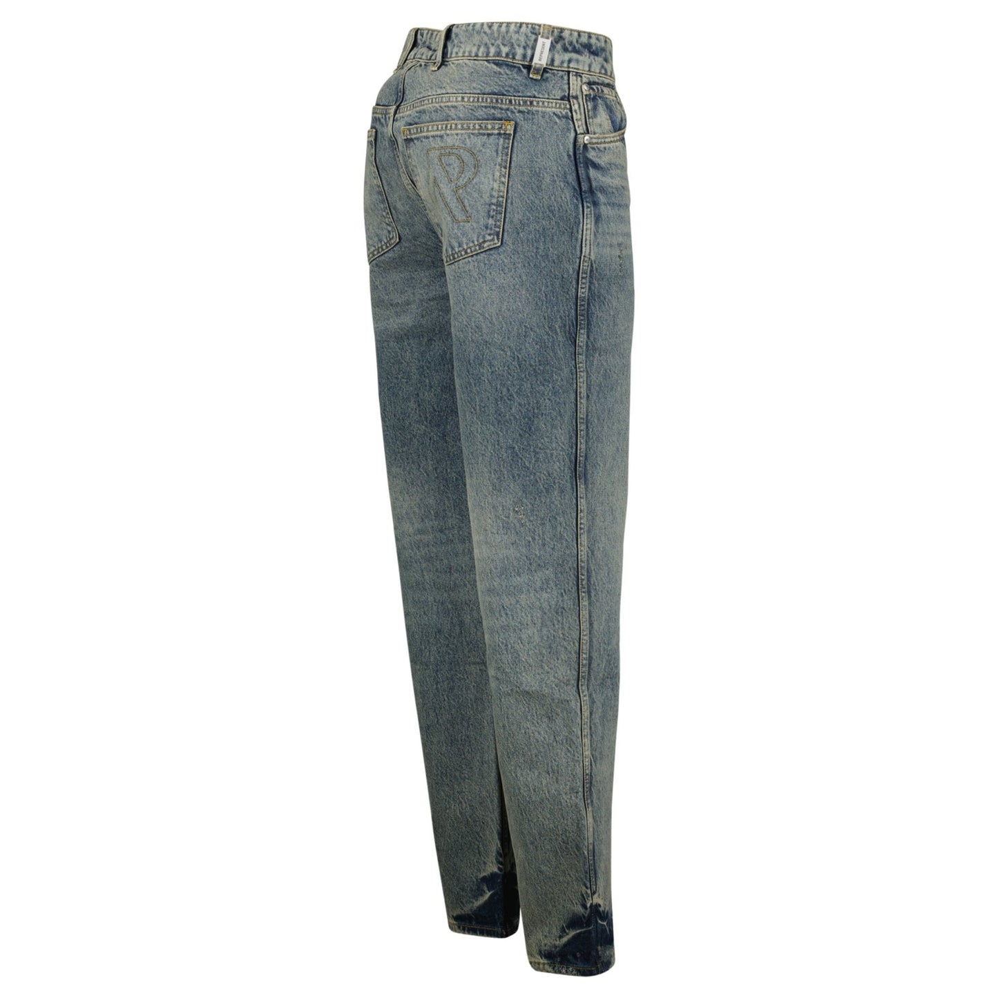 Represent R2 Straight Leg Denim Jeans Mid Blue