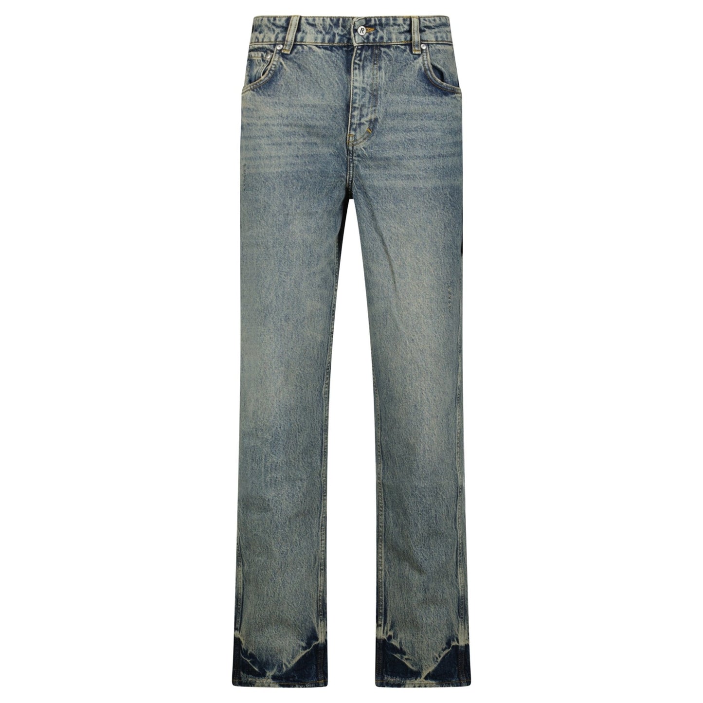 Represent R2 Straight Leg Denim Jeans Mid Blue