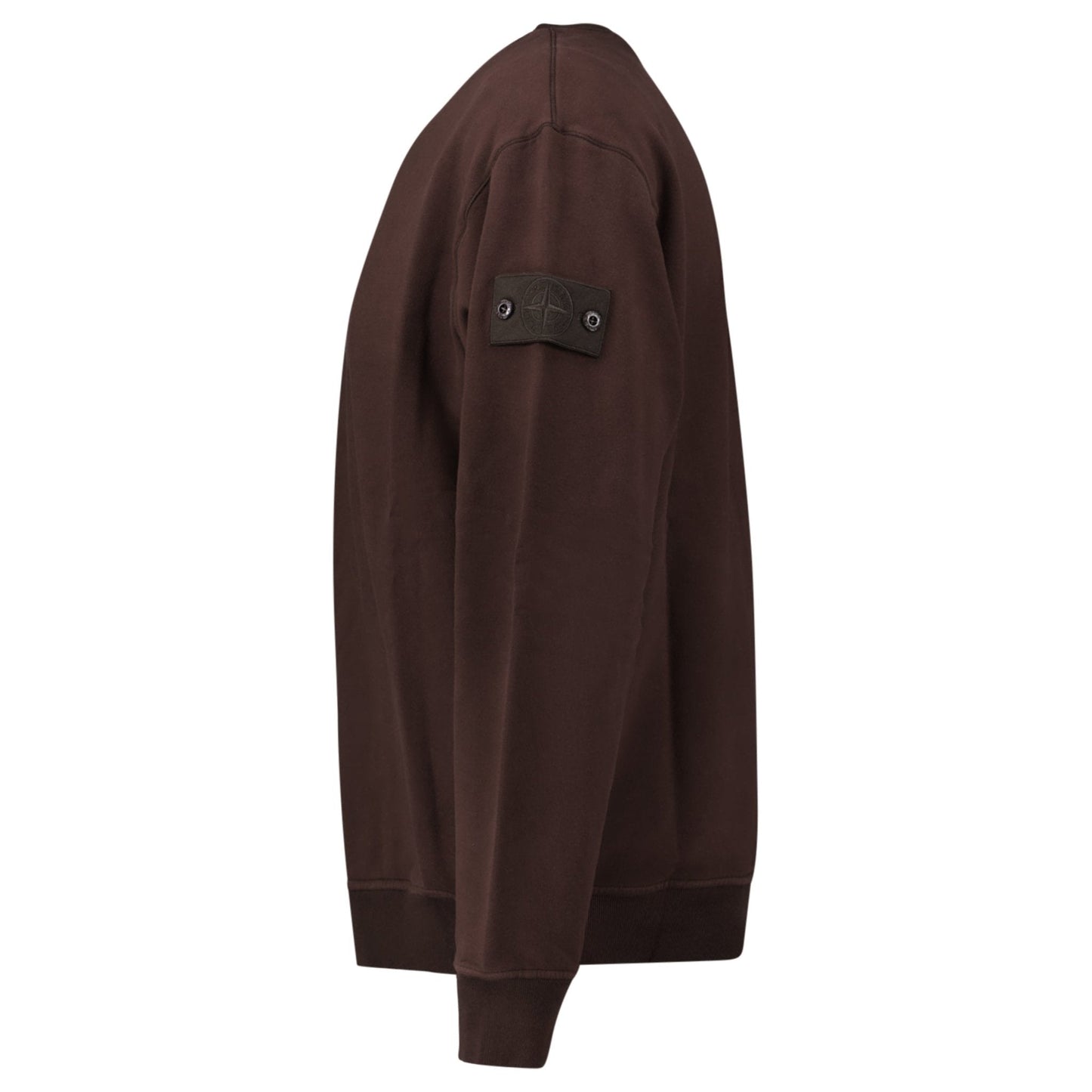 Stone Island Ghost Badge Crewneck Sweatshirt Dark Brown