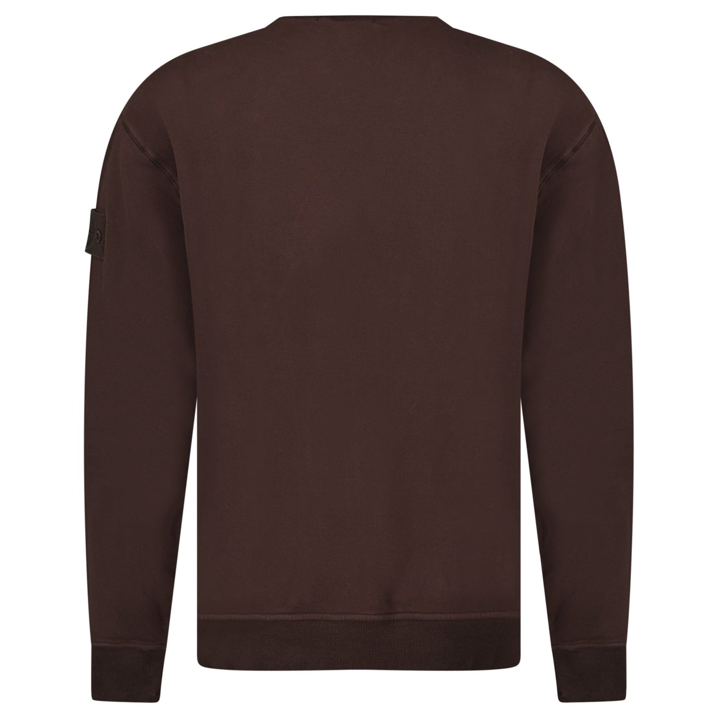 Stone Island Ghost Badge Crewneck Sweatshirt Dark Brown