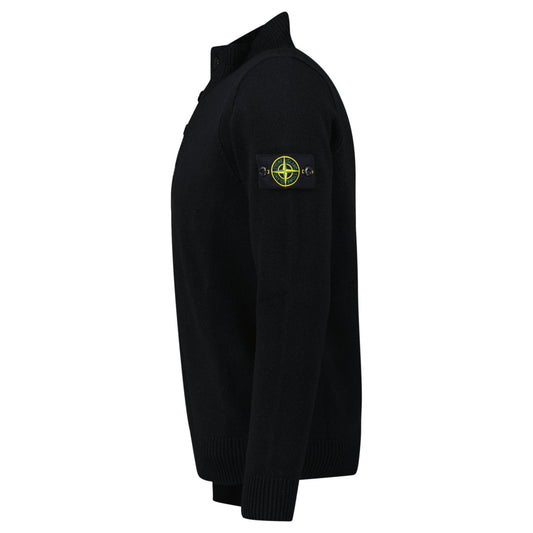 Stone Island Half-Zip Jumper in Black