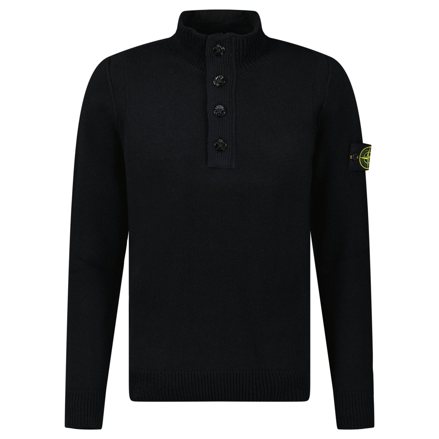 Stone Island Half-Zip Jumper in Black
