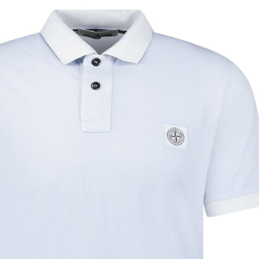 Stone Island Slim Fit Polo Shirt in Sky Blue