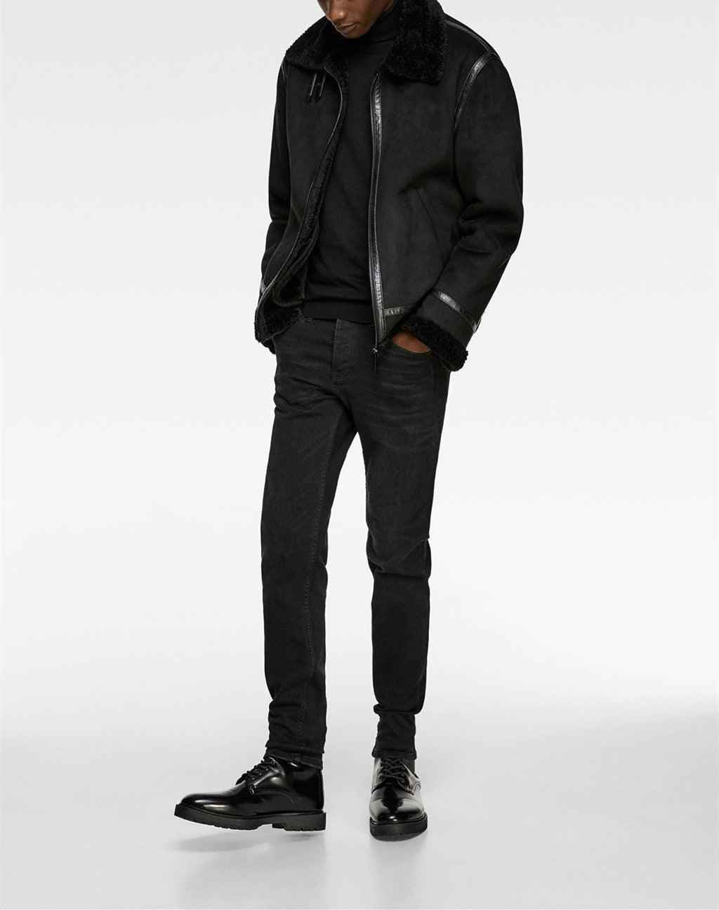 Suede Lapel Jacket – Soft Winter Coat with Casual Elegance in Solid Colors